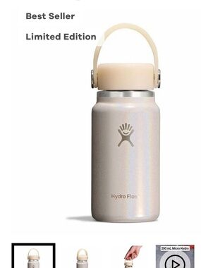 Hydraflask Micro GlitterTumbler with cover